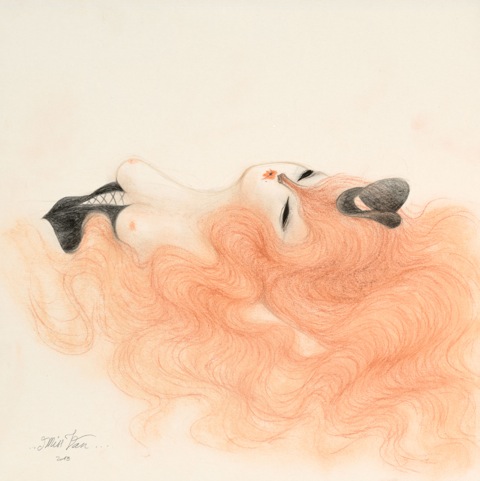 MissVan-SleepingMuse-2013-ColoredPencilOnPaper